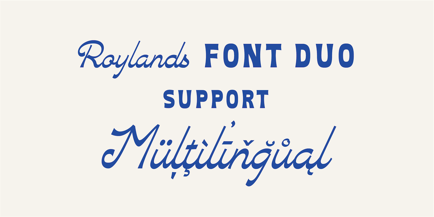 Beispiel einer Roylands Font Duo-Schriftart #3